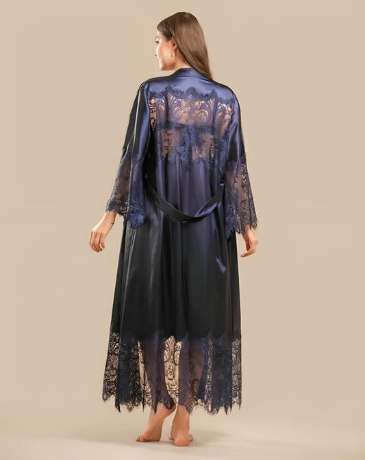 Moon Girl Bridal Silk Night wear  - Blue